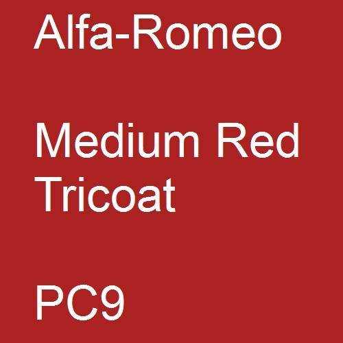 Alfa-Romeo, Medium Red Tricoat, PC9.